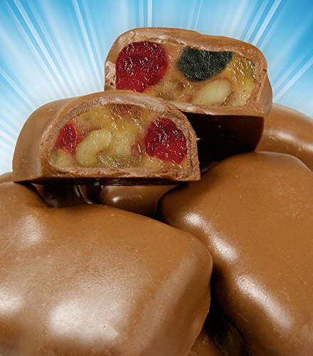 Chocolate-Covered Claxton Fruit Cake Nuggets