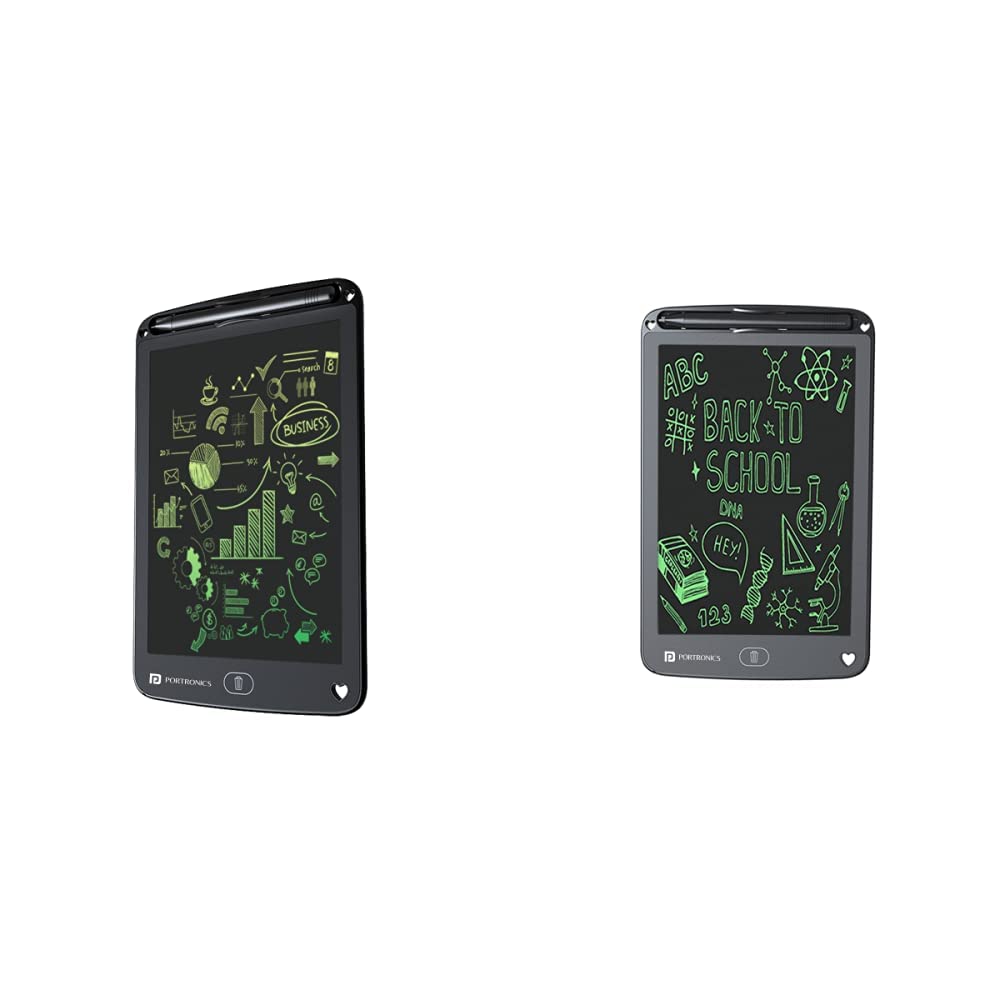 Portronics Ruffpad 12M Re-Writable Multicolor LCD Writing Pad & Portronics Ruffpad 12E Re-Writable LCD Writing Pad (B0BPW82X6D) Amazon Price History, Amazon Price Tracker