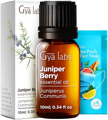 Image of 100% Pure Juniper Berry Essential Oil - 0.34 Fl Oz - Juniper Berry Oil for Hair, Skin, Diffuser, Aromatherapy & DIY Candle Making Scent