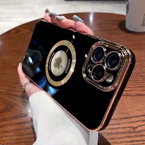 Étui de luxe magnétique pour iPhone 11 Pro avec protection caméra plaquée - 2
