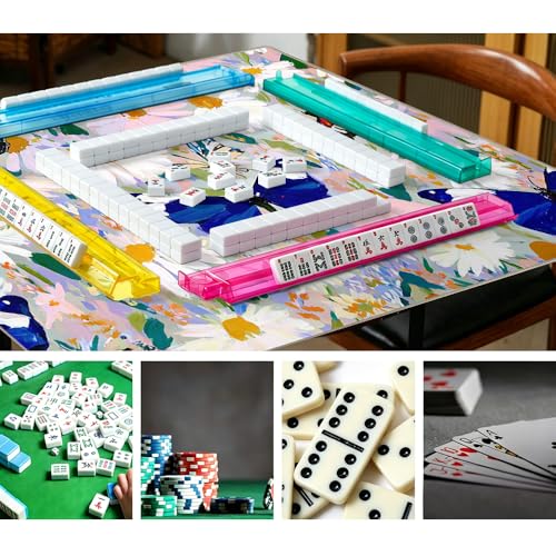 Tapete Mahjong 33x33 pulgadas con bolsa antideslizante miniatura 3