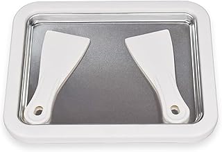 Ice Cream Roll Maker, DIY Ice Cream Roller Pan, Ice Cream Maker Rectangle Cold Plate with 2 Spatulas for Kids Family Making Frozen Yogurt Sorbet Gelato