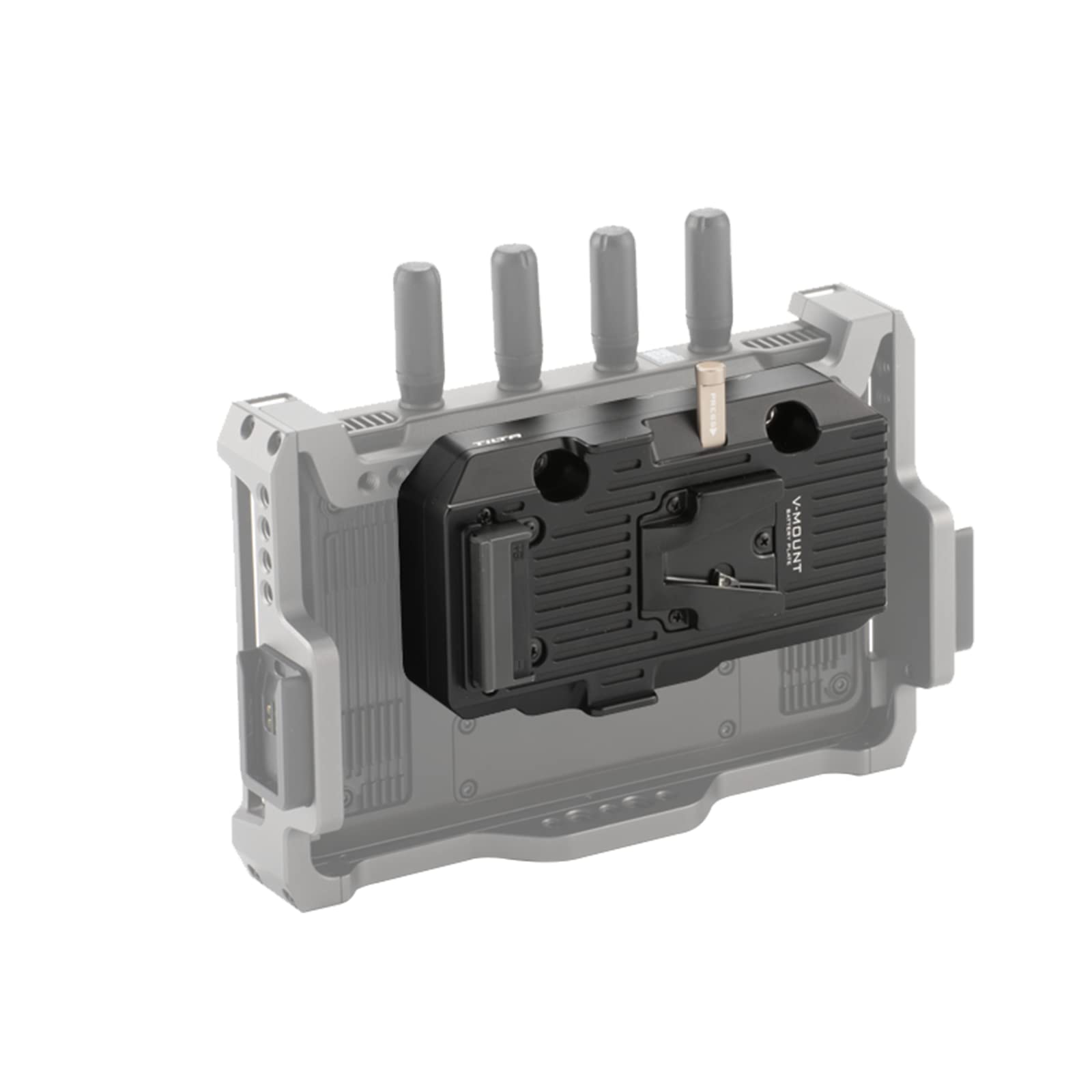 Tilta Battery Plate per DJI Monitoraggio remoto ad alto luminoso Utilizzare kit di film per accessori per accessori per telecamera da 1/4 ”-20-V Monte TGA-HRM-BTP-V