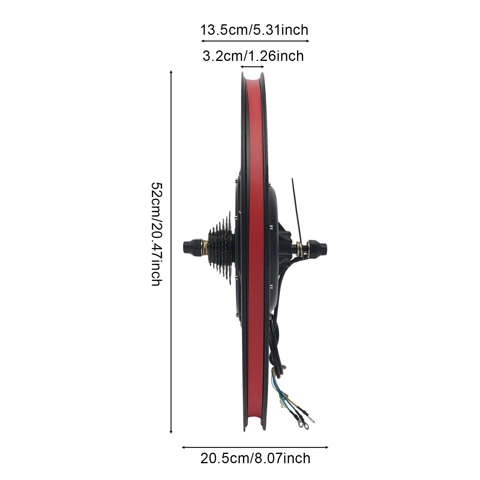 Kit de conversion de vélo électrique 48 V 1000 W - Kit de conversion de vélo électrique avec écran LCD - Roue avant 24" - Pour vélos de ville électriques, vélos tout-terrain électriques