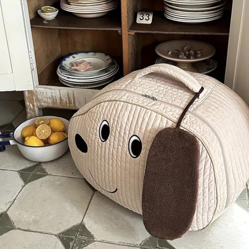 Colcha de cachorros con bolsa de almacenamiento multiusos para mamás 5