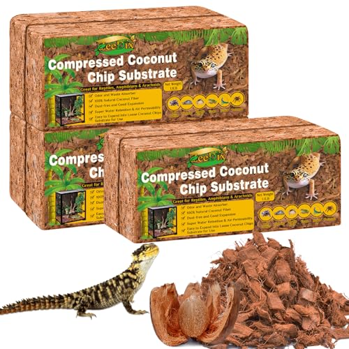 ZeeDix Coconut Husk Reptile Substrate 6 Pack