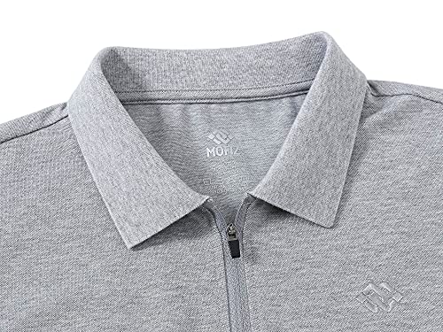 Polo de algodón con cremallera MoFiz manga larga transpirable 5