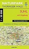  Wanderkarte Suhl und Umgebung: Mit Innenstadtplan Suhl. Mit Benshausen, Zella-Mehlis, Schmiedefeld, Vesser, Hirschbach, Schmeheim, Dietzhausen, ... Thüringer Wald: Wanderkarten. 1:30.000)
