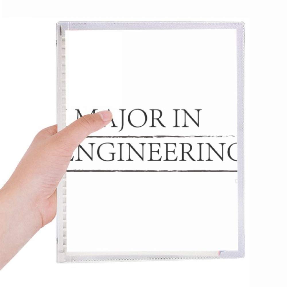 Cahier spirale rechargeable Major In Engineering, cadeau pour étudiant