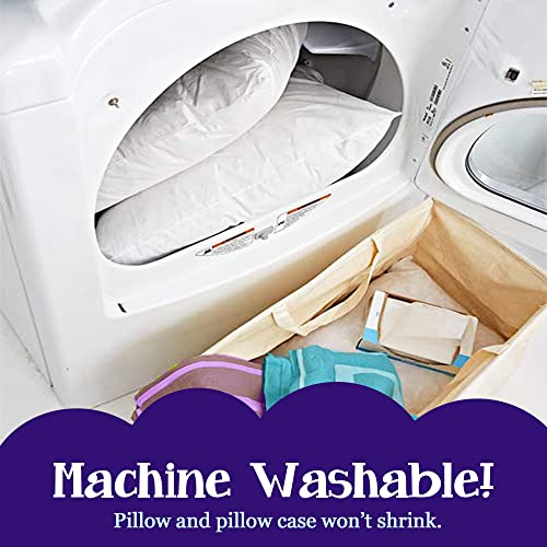 Dreamtown Kids Toddler Pillow & Pillowcase, Hypoallergenic & Made In Usa. Ideal For Crib, Bed & Travel. Soft & Breathable For Safe, Cozy Sleep. Perfect For Boys And Girls - Ages 2+,White #TOP4