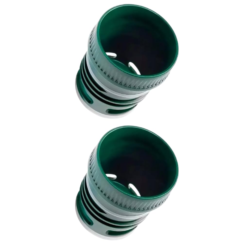 ALMAOS Thermo Bottle Stopper Replacement Part for Stanley. Yerba mate drinking - Thermo to Yerba Mate Termo Pico Mate/Pico cebador Stopper with High Precision Flow (Green without beak, Set of 2)