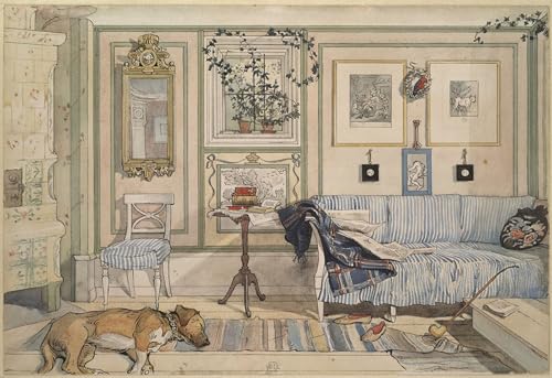 Affiche impression d'art de Carl Larsson, l'affiche idéale pour créer un coin lecture cosy