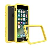 RhinoShield Bumper Case for iPhone 8 Plus/iPhone 7 Plus [CrashGuard] | Shock Absorbent Slim Design Protective Cover [3.5 M / 11ft Drop Protection] - Yellow