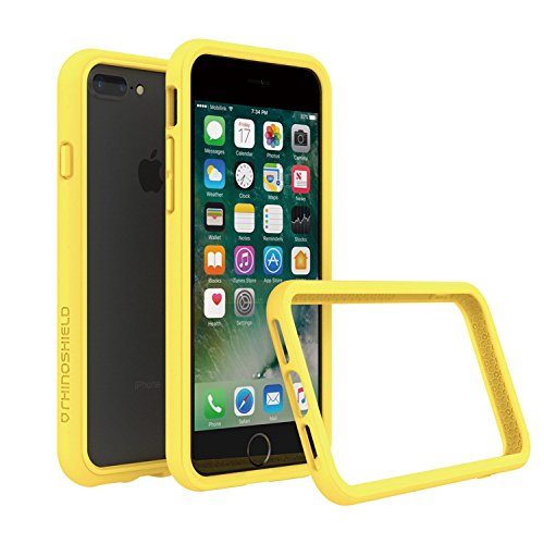 RhinoShield iPhone 8 Plus/iPhone 7 Plus Bumper Case [CrashGuard Shock Absorbent Slim Design Protective Cover [3.5 M / 11ft Drop Protection] Apple - Yellow