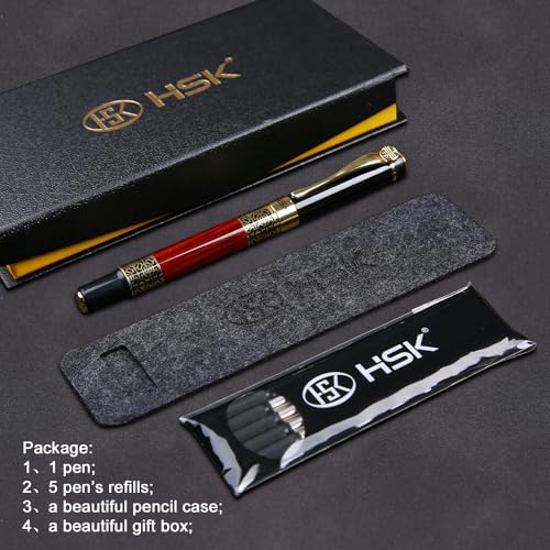 Stylo de bureau chic et élégant rouge HSK pour les notes de dirigeant - 4