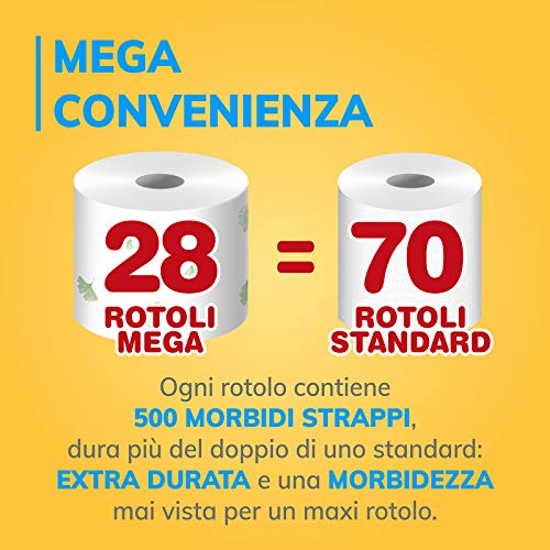 Foxy Mega | Carta igienica lunga durata | 28