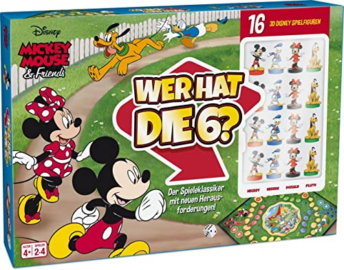 ASS Altenburger 22501060 Micky Maus Mickey Mouse & Friends-Wer hat die 6-Der Spieleklassiker mit detailgetreuen 3D Disney Spielfiguren
