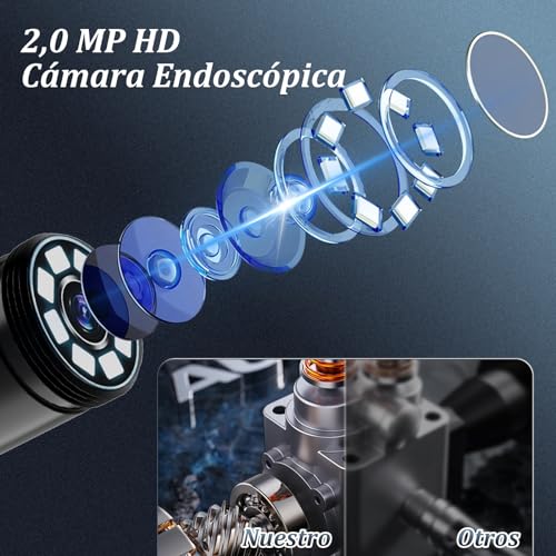 Endoscopio-Camara-de-Inspeccion-Ennovor-1920-HD-Camara-de-Serpiente-Rigida-Flexible-con-8-Luces-LED-No-Necesita-WiFi-Impermeable-IP67-Camara-Inspeccion-Tuberias-para-Tableta-Android-iOS-5-m