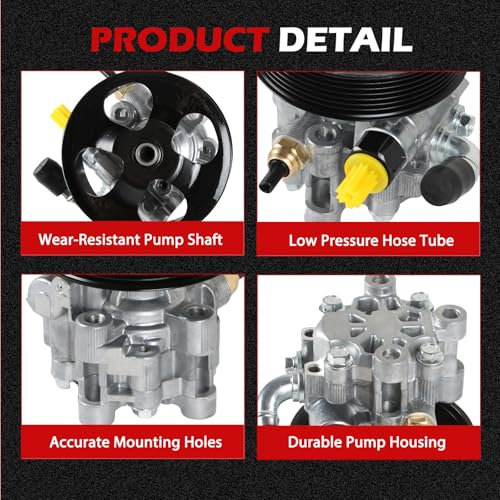 Autodevil 21-5363 Power Steering Pump with Pulley, Fit for 2007-2010 Toyota Sienna, 2003-2009 Toyota 4Runner, 2007-2009 Toyota FJ Cruiser, 2005-2006 Toyota Tundra, 3.5L 4.0L, Replacement for 96-5363 by Autodevil - Used condition - Image 4
