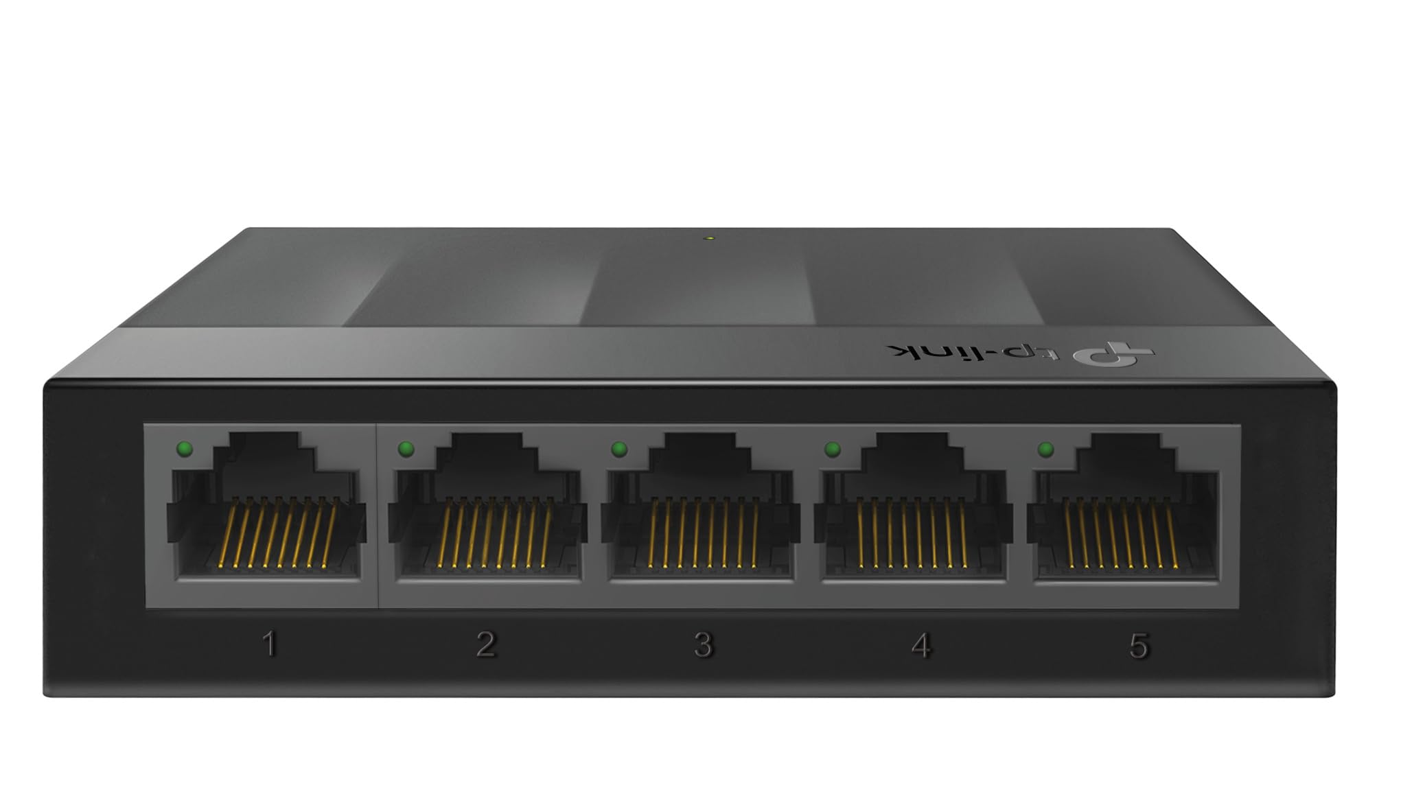 TP-Link LS1005G 5-Port Desktop Switch (5 x Gigabit Auto-Negotiation RJ45 Ports, IEEE 802.3X, Plug and Play, energiesparend, Plastikgehäuse für einfache Tisch- oder Wandmontage) schwarz