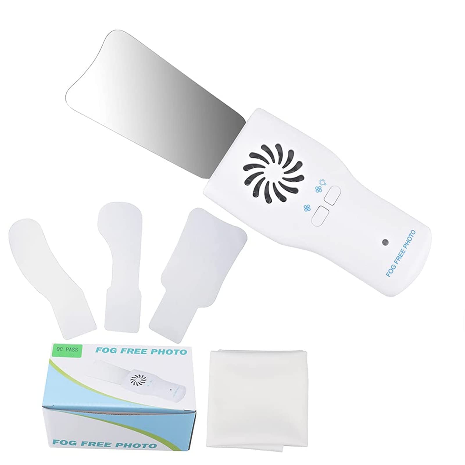 Specchi per fotografia dentale, specchi intraorali antiappannamento con impugnatura, kit per cure odontoiatriche, specchio per ortodonzia a LED riflettore dentale a doppia faccia