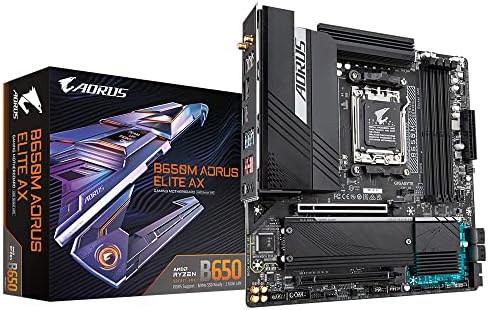 Placa Mãe Gigabyte B650M AORUS ELITE AX WIFI (AM5/4xDDR5/HDMI/DP/...