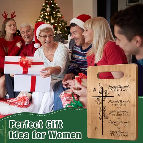Image of First Communion Gifts, Christian Gifts For Women Faith Religious Gifts Inspirational Gifts, Bible Verse Gifts For Elderly Jesus Cross Scripture Gifts, Christmas Cutting Board Gifts for Women Friend
