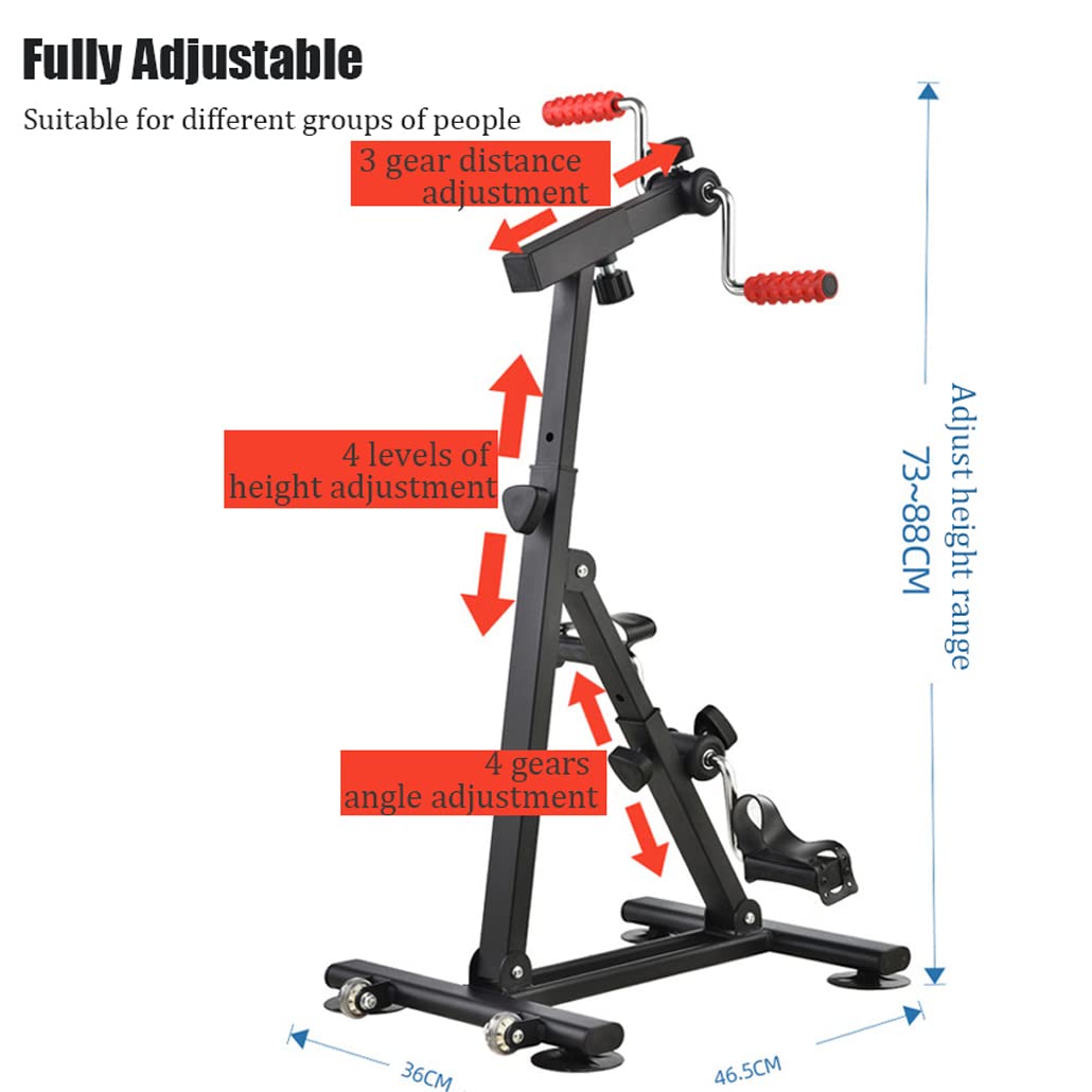 Rower Treningowy Domowy Dla Seniorów, Urządzenie Peddler Do Ćwiczeń Ramion/Nóg, Przenośny, Regulowany Sprzęt Do Ćwiczeń Fizycznych Z Taśmą Oporową Dla Starszych Dzieci