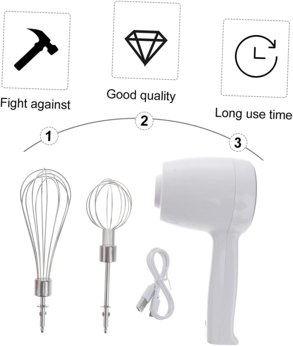 Cordless Egg Mixer Usb Charging Hand Blender Kitchen Appliance Whisk Rechargeable Egg Beater