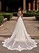 Sparkling Mermaid Satin Wedding Dresses 2025 for Bride Long 2 Piece Lace Applique Bridal Dresses with Sweep Train White Us10