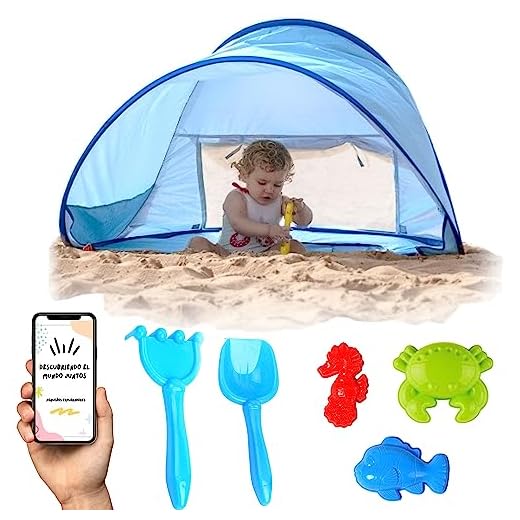 Tienda Playa Bebe con Piscina, Juguetes Playa Incluidos, Parasol con Protección UV 50 + Ventilación, Piscina Bebe Playa, Iglu, Tienda Campaña Plegable, Cortavientos, Sombrilla Playa Bebe/Niños