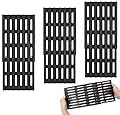 Outdoor Bazaar 3-Pack Adjustable Cooking Grates – 6" Wide Universal Replacement Grill Grid for BBQ Grills, Universal Cooking Grates for Gas Grills, Extends from 12" to 19" in Depth, Porcelain Steel