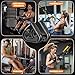ONZILLO Neutral Grip Pull Up Handles, Ergonomic Non-Slip Hooks for Barbell Row Deadlift Resistant Bands Cable Machine, Lightweight Pull Up Bar Accessories, Portable Grips for Home Gym Workout, Nylon