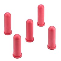 Vista 1 de 5 pezones de bebida de leche de ternero, 3.9 in de longitud, biberón de ternero de goma, pezón de biberón de lactancia para animales pequeños