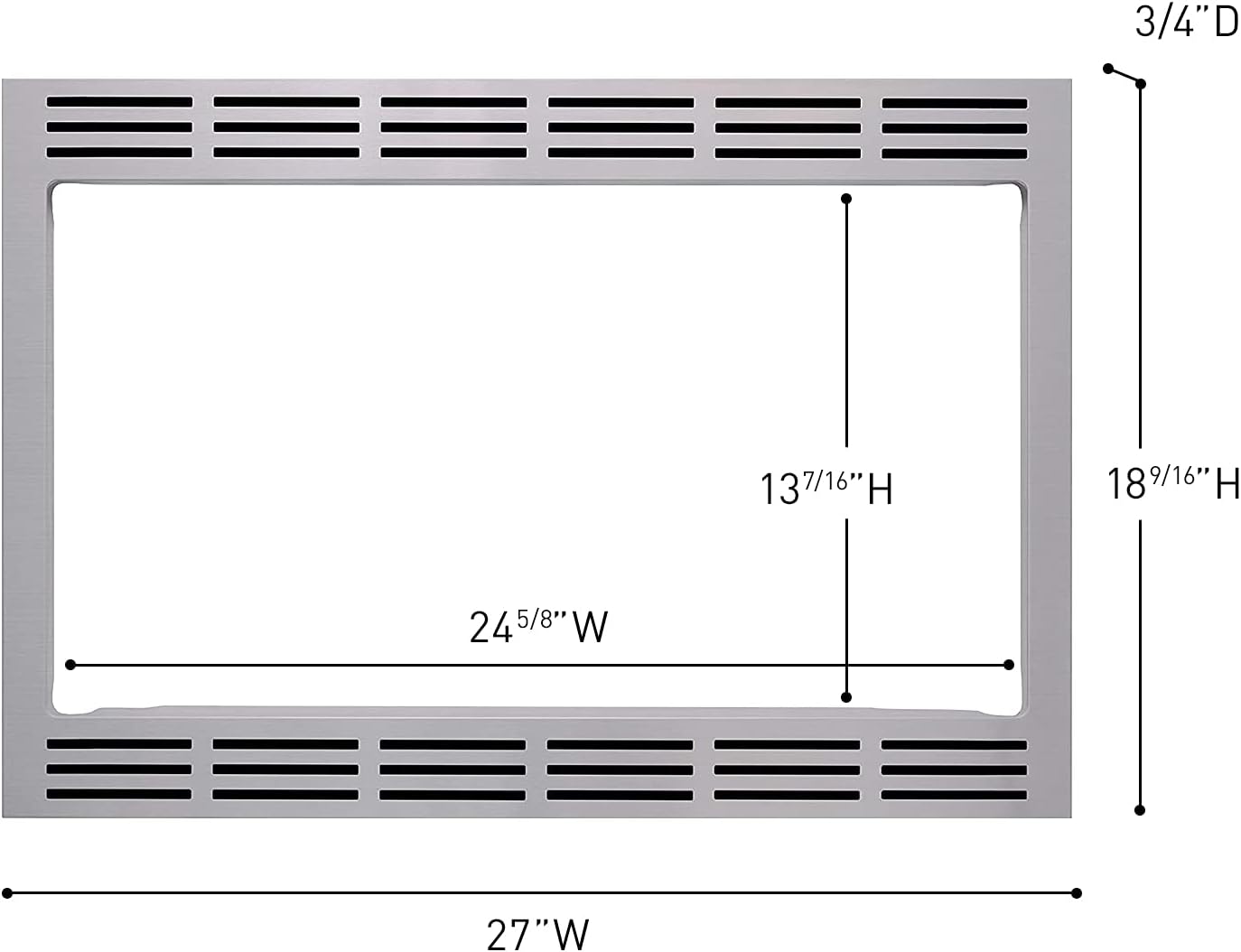 One-Day Sale: Up to 80% Off Panasonic 27-inch Trim Kit, Stainless Steel, for use with 2.2 cu ft Microwave Ovens– NN-TK922SS, 27 inch Super Brands Panasonic 27-inch Trim Kit, Stainless Steel, for use with 2.2 cu ft Microwave Ovens– NN-TK922SS, 27 inch