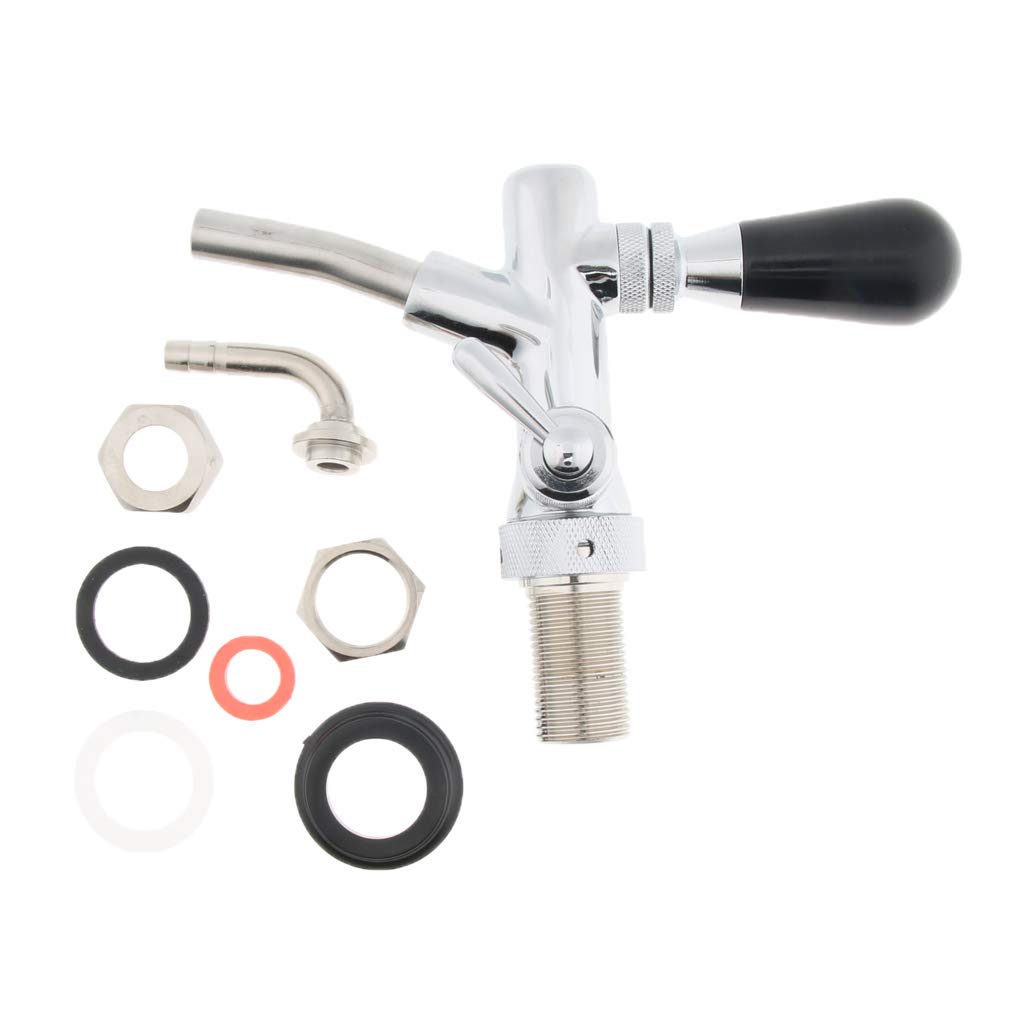 新品未使用 シルバービールタップ クロムメッキ Amazon｜Homyl ビールサーバースイッチ 生ビール蛇口 クローム