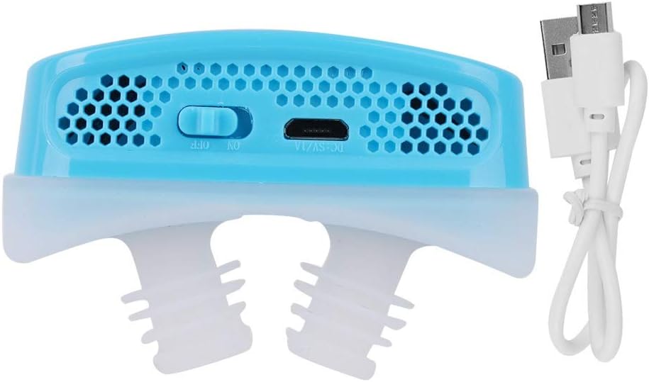 Anti Snoring Device - Anti Snore Devices, Nose Vents Snore Stopper, Snoring Aid Continuous Positive Airway Pressure for Comfortable Sleeping (Color : Blue)