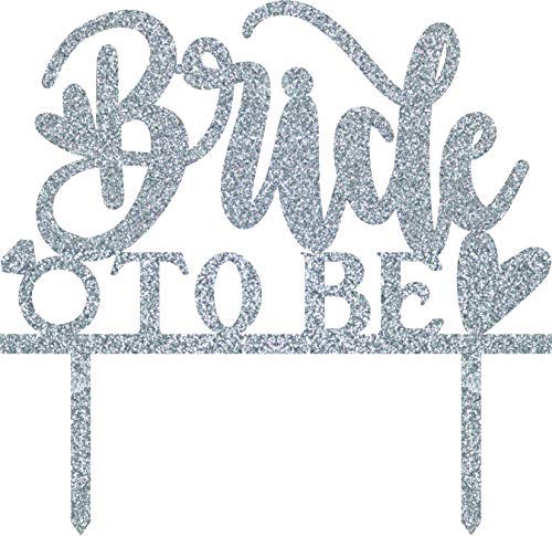 Jeune mariée à être mousseux argent gâteau accessoire mariage 157