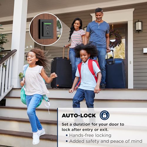 Weiser Halo Touch Matte Black WiFi Smart Lock, Keyless Entry Door Lock, Fingerprint Door Lock, Amazon Alexa & Google Assistant/Google Home Compatible, Deadbolt Lock, Modern Smart Locks for Entry Door by Weiser - Image 4