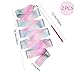 HZMM 2 Pcs Dance Ribbons, 78.7 Inch Sparkling Dance Ribbon Streamer, Rhythmic Gymnastics Ribbon with Wand, Twirling Dancing Ribbons, for Kids Girls Adults Talent Shows Artistic Dancing Training