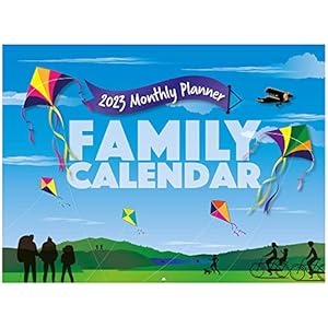 Family Calendar 2023, monthly planner with 5 columns. Useful as a 2023 wall planner or 2023 family calendar. Printed by…