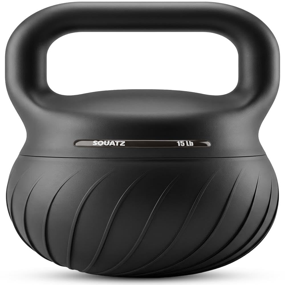 SQUATZ Pesas rusas de 7/9/11 kg de peso suave con base que absorbe los golpes, mango antideslizante extra ancho para entrenamiento de fuerza en el gimnasio en casa