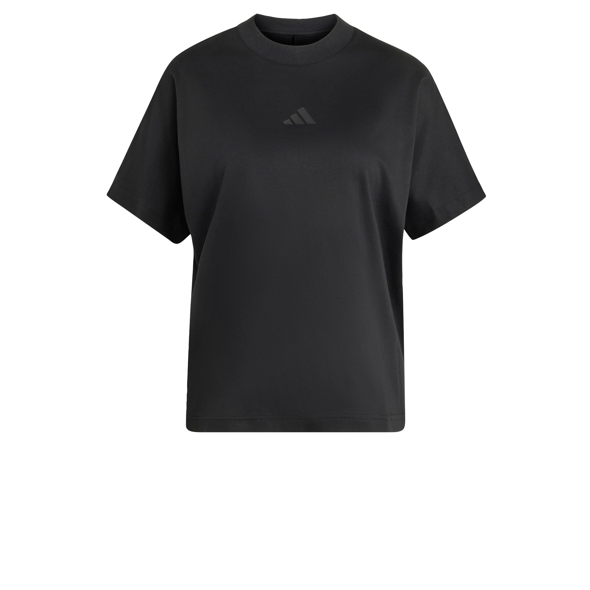 adidas Women's Soft Lux Loose Shirt, Black, L