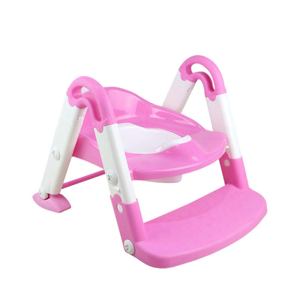 Reductor De WC Portatil, Asiento De Entrenamiento 3-in-1 Potty Travel Potty Y Toilet,Pink