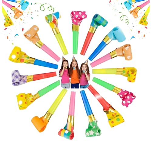 30 PCS Party Blowers Whistles Colourful Party Blowers for Kids Adults
