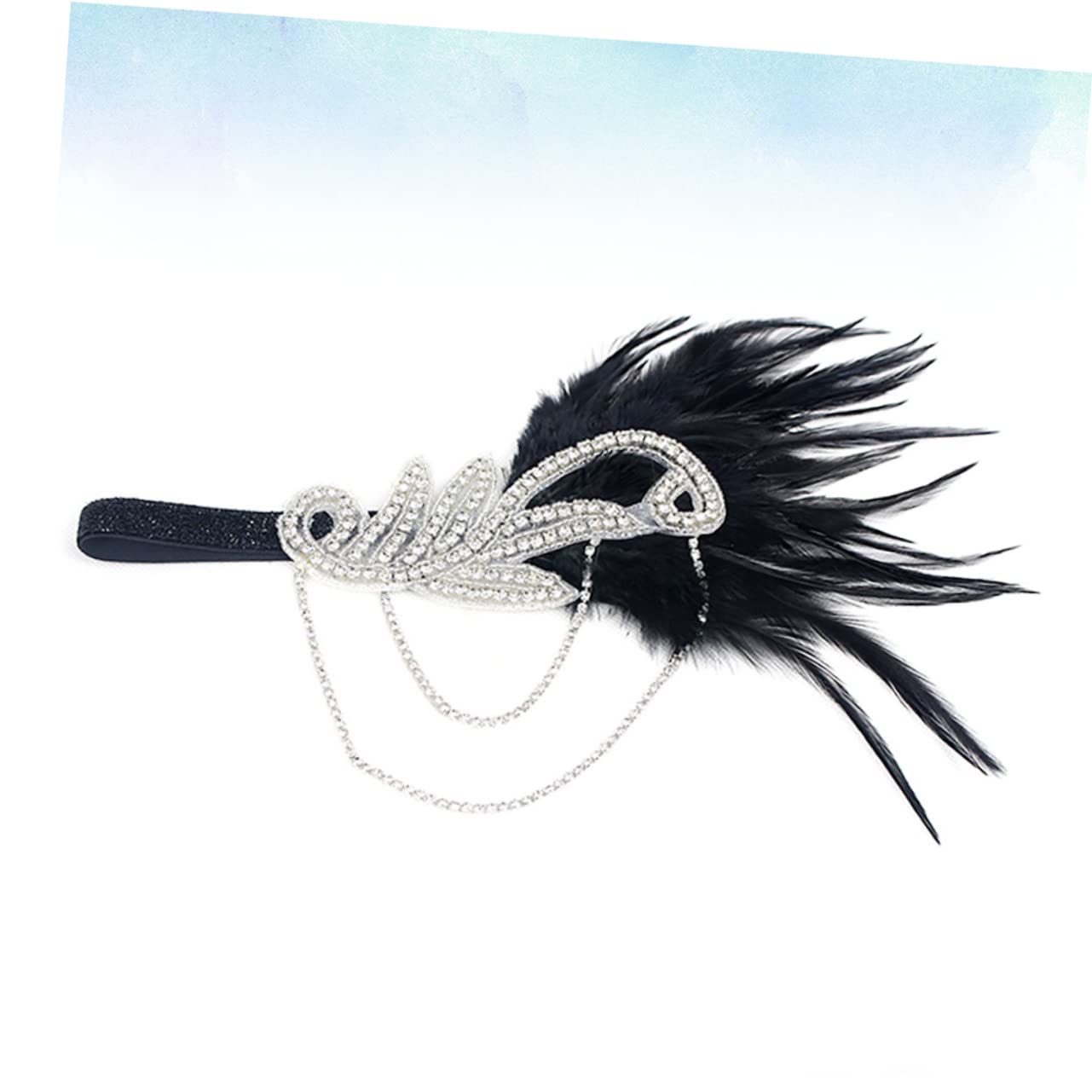 FRCOLOR 3stücke Rhinestone Haarband Im Europäischen Retro-stil Elegantes Accessoire Für Bühnenaufführungen Und Partys Schwarz Mit Weißen Strasssteinen Für Frauen Und Festliche