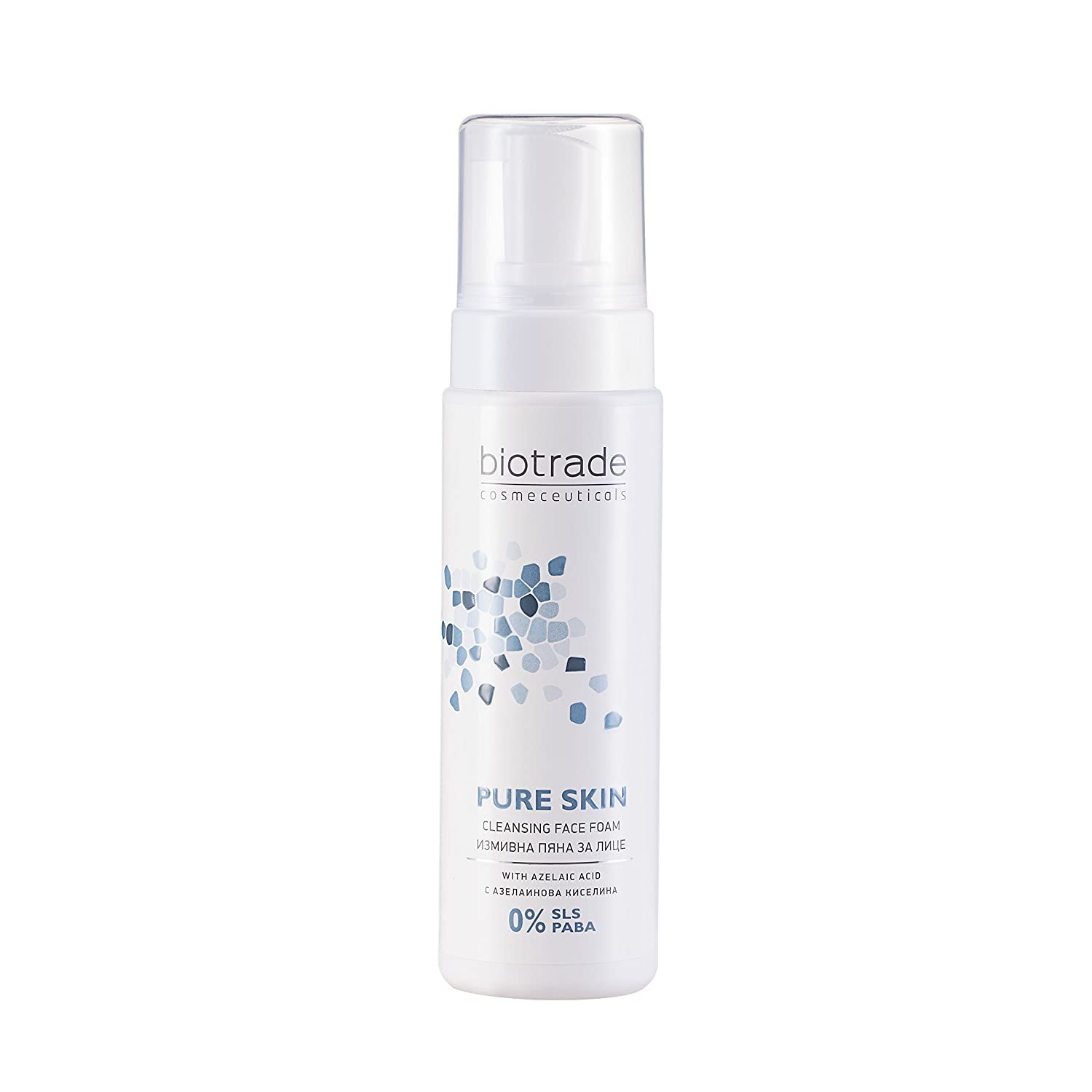 Biotrade* Pure Skin Face Cleansing Foam 200ml Removes Oiliness and Impurities Tightens Pores And clears Blackheads Evens the overall skin tone SLS FREE!