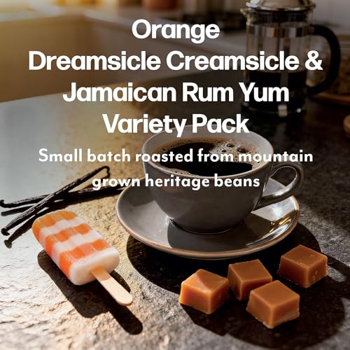 Image of Maud's Orange Creamsicle & Jamaican Rum Yum Coffee Pods Variety Pack, 36ct