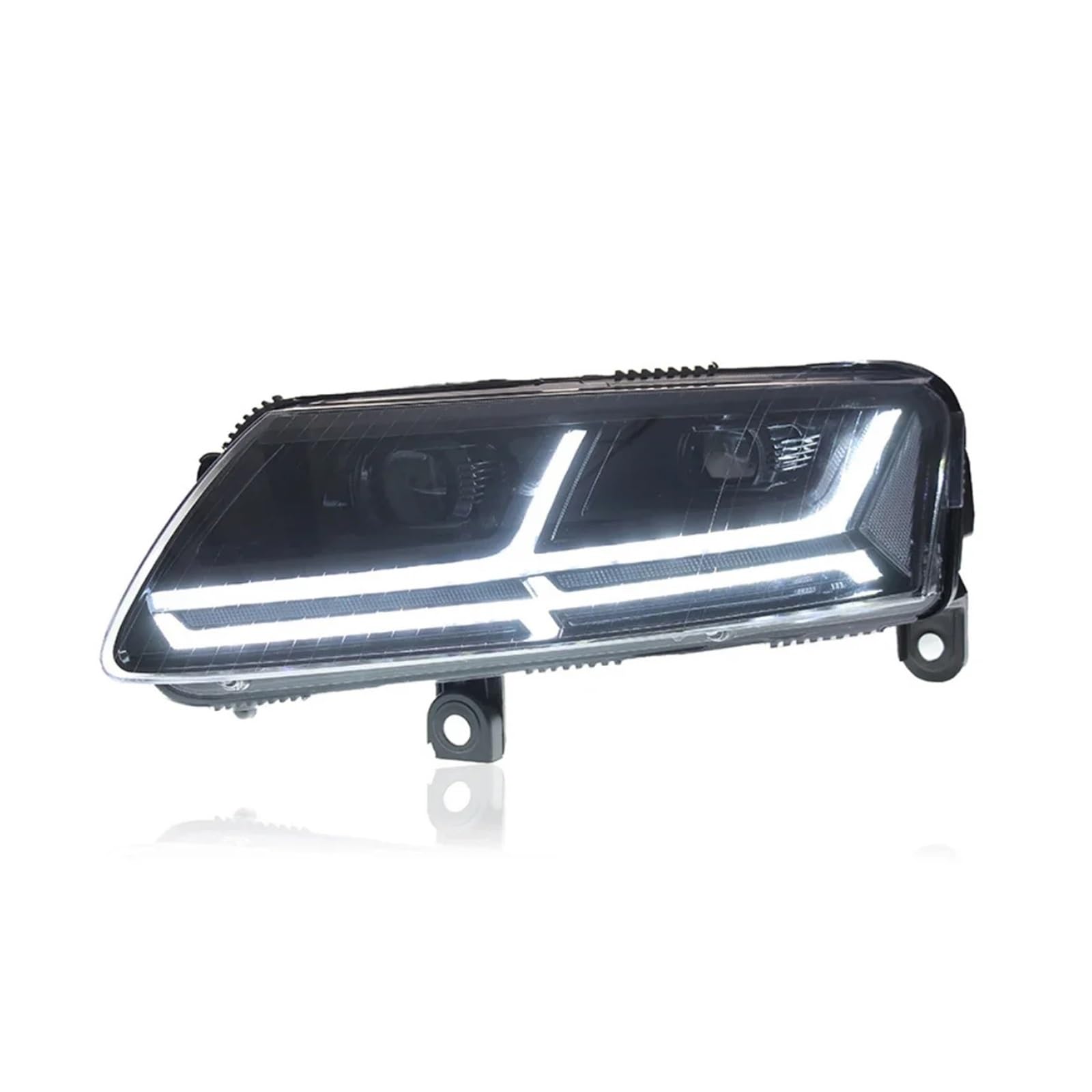 Coppia di fari anteriori compatibili con Audi A6L 2005-2012 con luci sequenziali.(1 set Silver,Xenon)