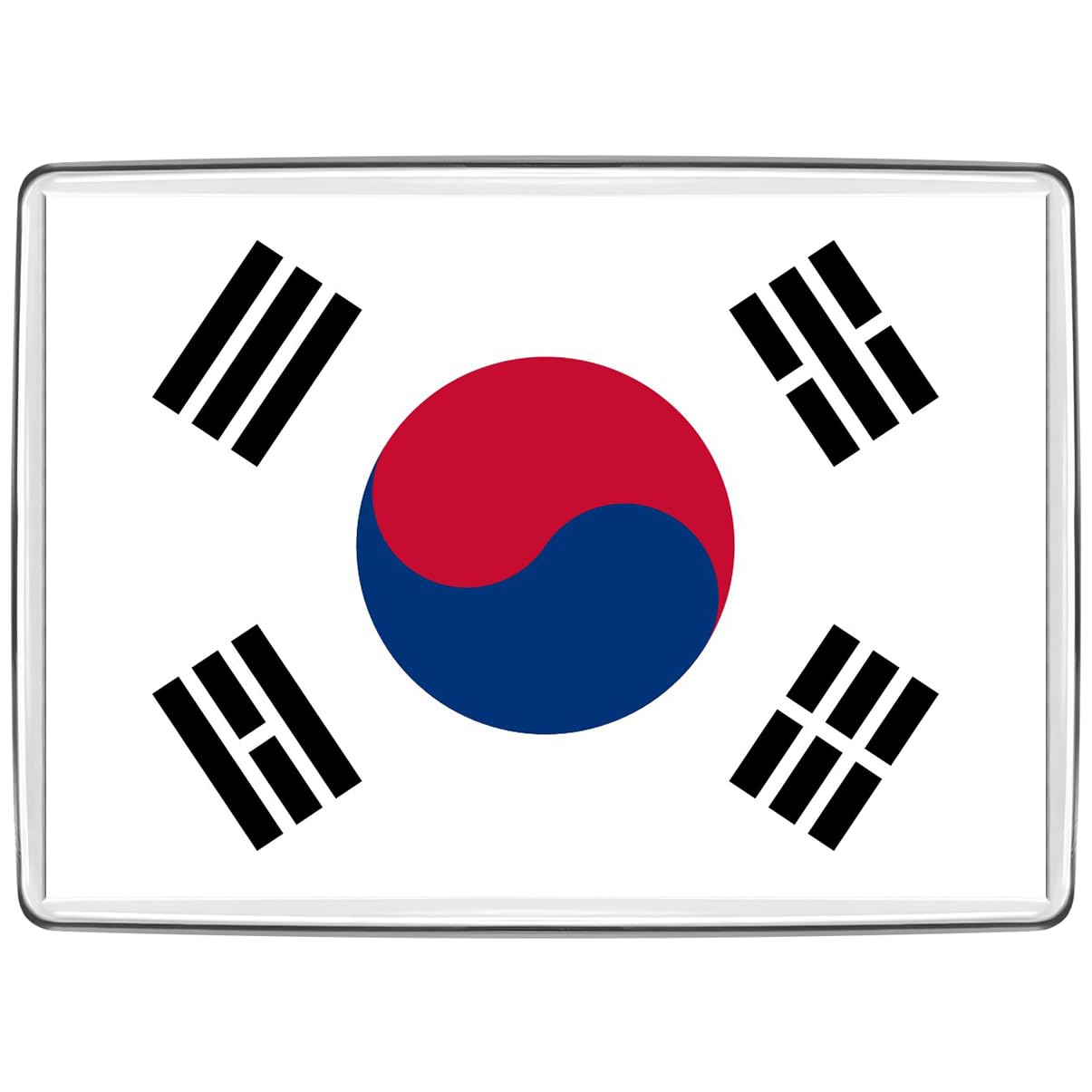 Pixly® South Korean Flag Fridge Magnet Large Jumbo Size Korean Keepsake Country Souvenir Novelty Refrigerator Magnets Gift